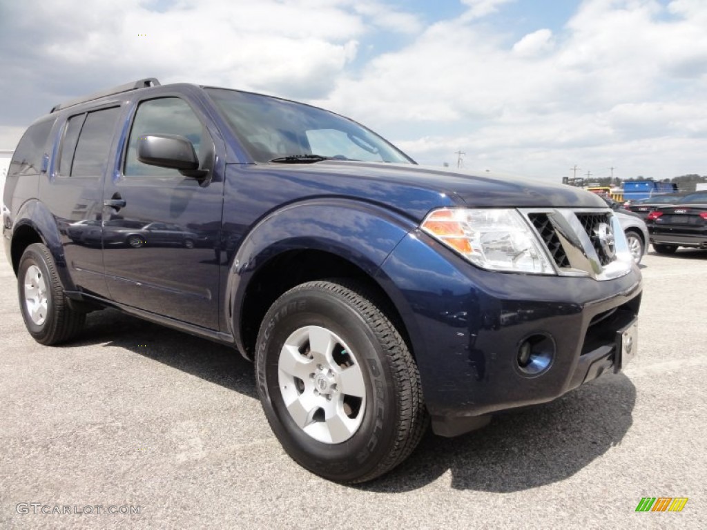 2008 Pathfinder S 4x4 - Majestic Blue / Graphite photo #6