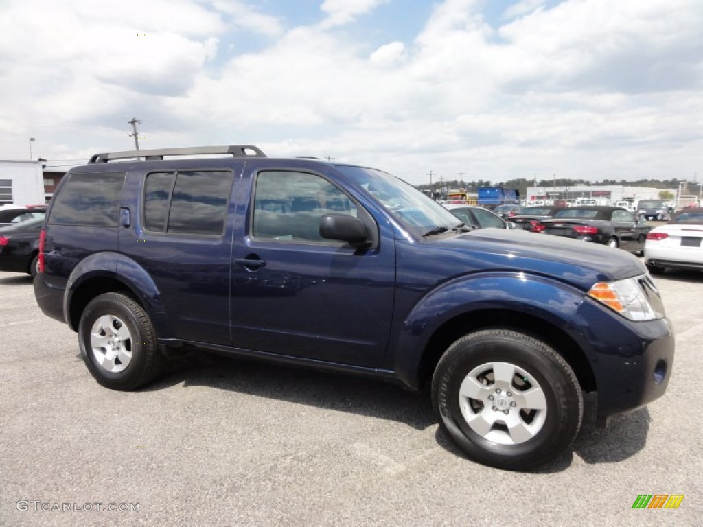 2008 Pathfinder S 4x4 - Majestic Blue / Graphite photo #7