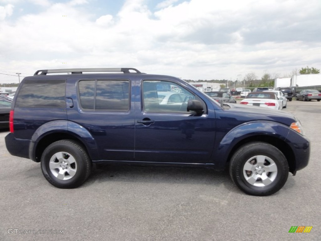 2008 Pathfinder S 4x4 - Majestic Blue / Graphite photo #8