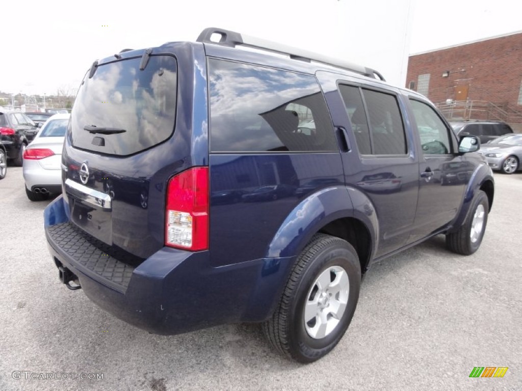 2008 Pathfinder S 4x4 - Majestic Blue / Graphite photo #9
