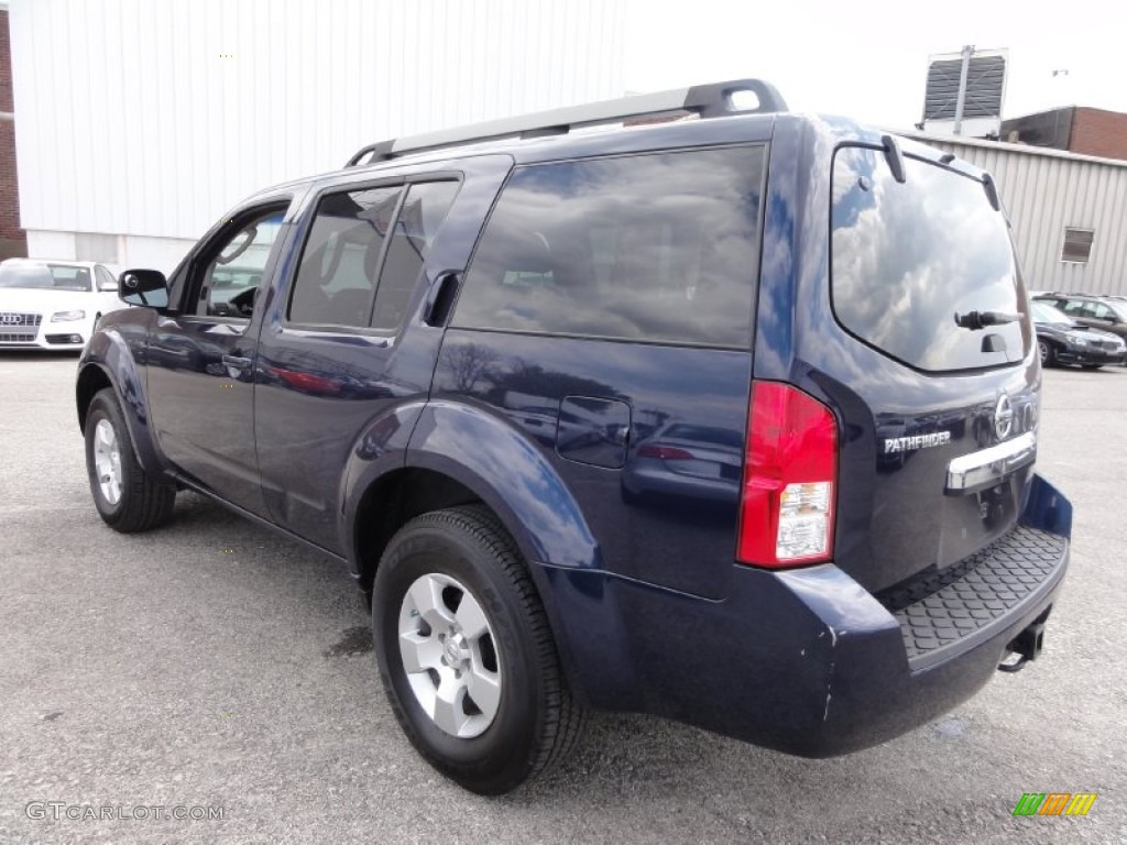2008 Pathfinder S 4x4 - Majestic Blue / Graphite photo #11