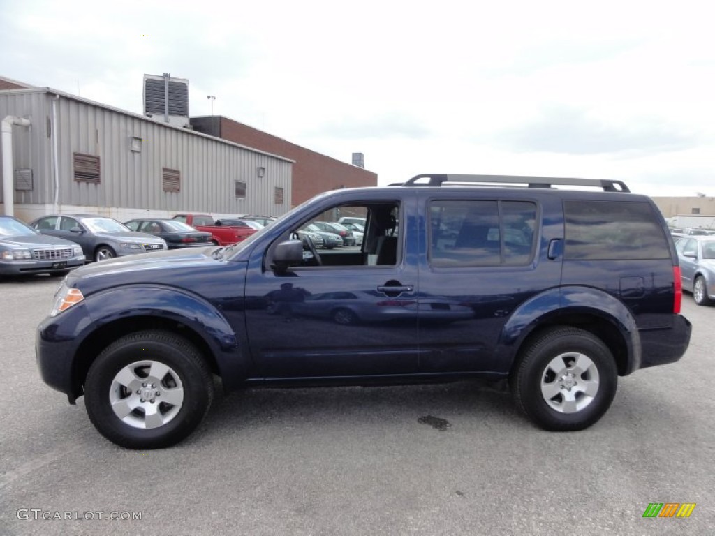 2008 Pathfinder S 4x4 - Majestic Blue / Graphite photo #12