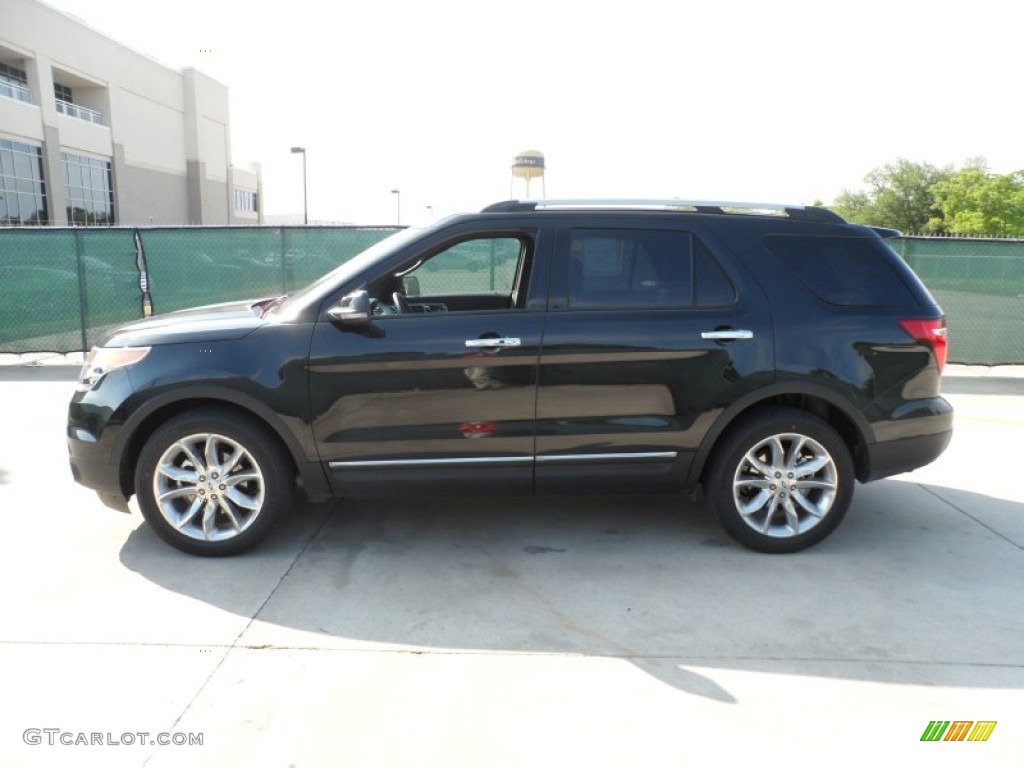 2013 Explorer Limited EcoBoost - Tuxedo Black Metallic / Charcoal Black photo #6