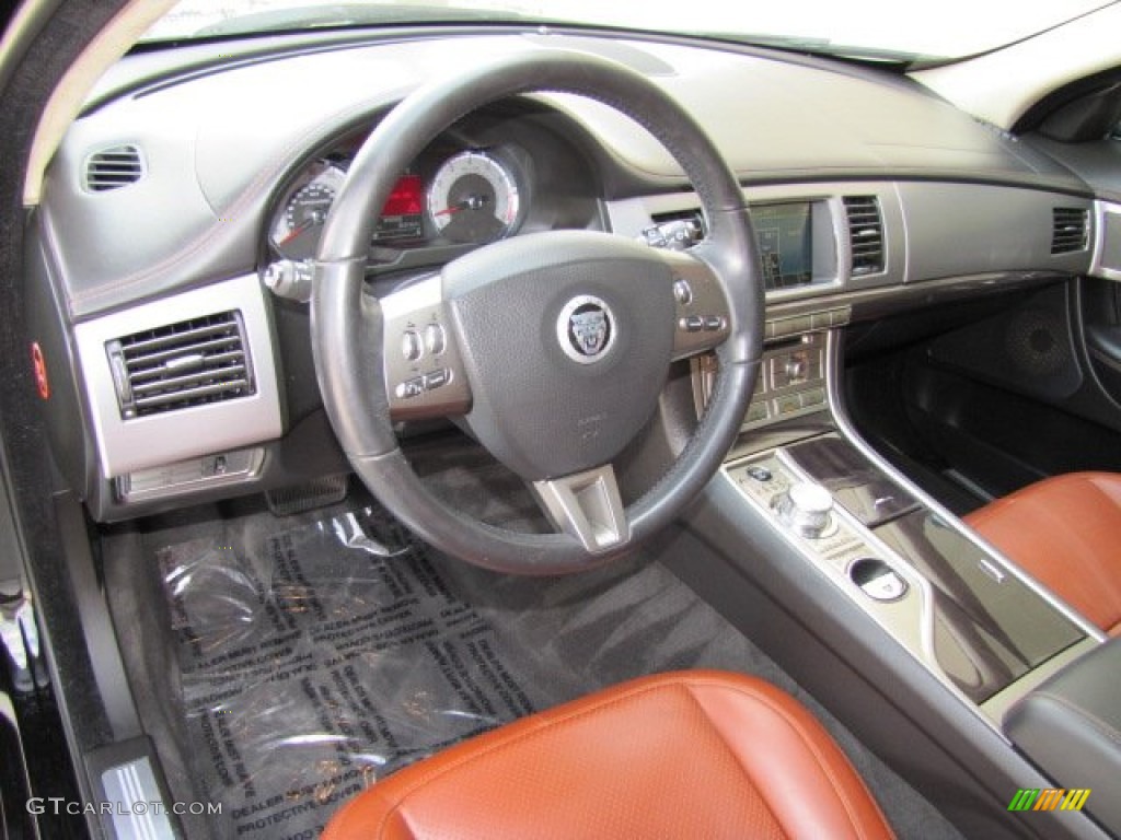 2010 Jaguar XF XF Supercharged Sedan London Tan/Warm Charcoal Dashboard Photo #63653275