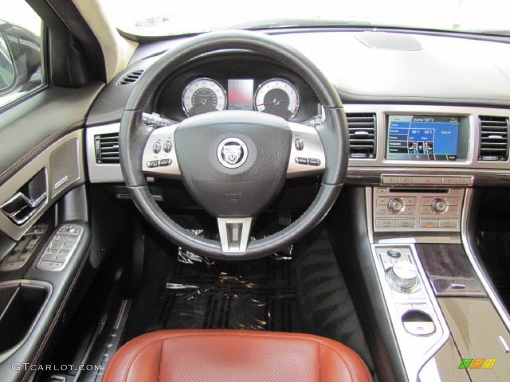 2010 Jaguar XF XF Supercharged Sedan London Tan/Warm Charcoal Dashboard Photo #63653281