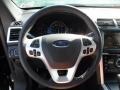 Charcoal Black 2013 Ford Explorer Limited EcoBoost Steering Wheel