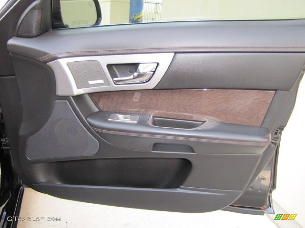 2010 Jaguar XF XF Supercharged Sedan London Tan/Warm Charcoal Door Panel Photo #63653599