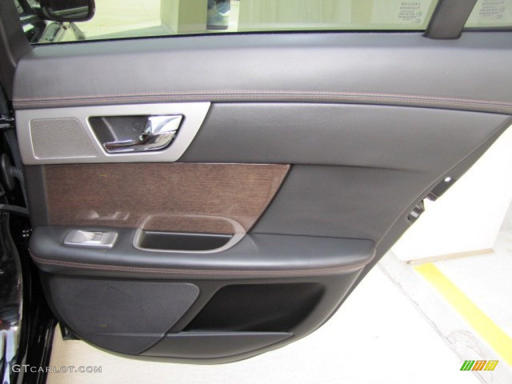 2010 Jaguar XF XF Supercharged Sedan London Tan/Warm Charcoal Door Panel Photo #63653605