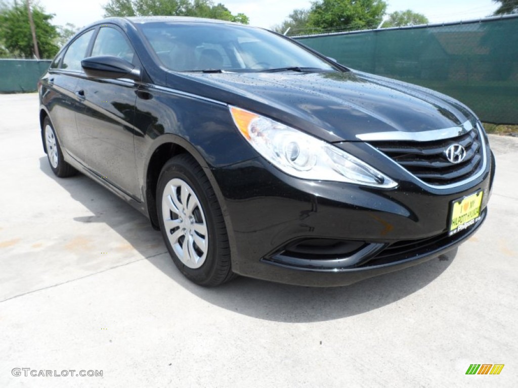 2012 Sonata GLS - Midnight Black / Gray photo #1