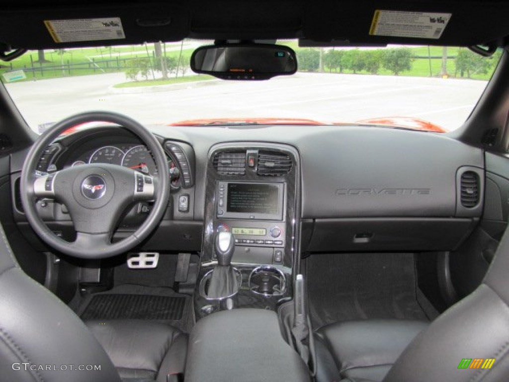 2010 Chevrolet Corvette Grand Sport Coupe Ebony Black Dashboard Photo #63654691