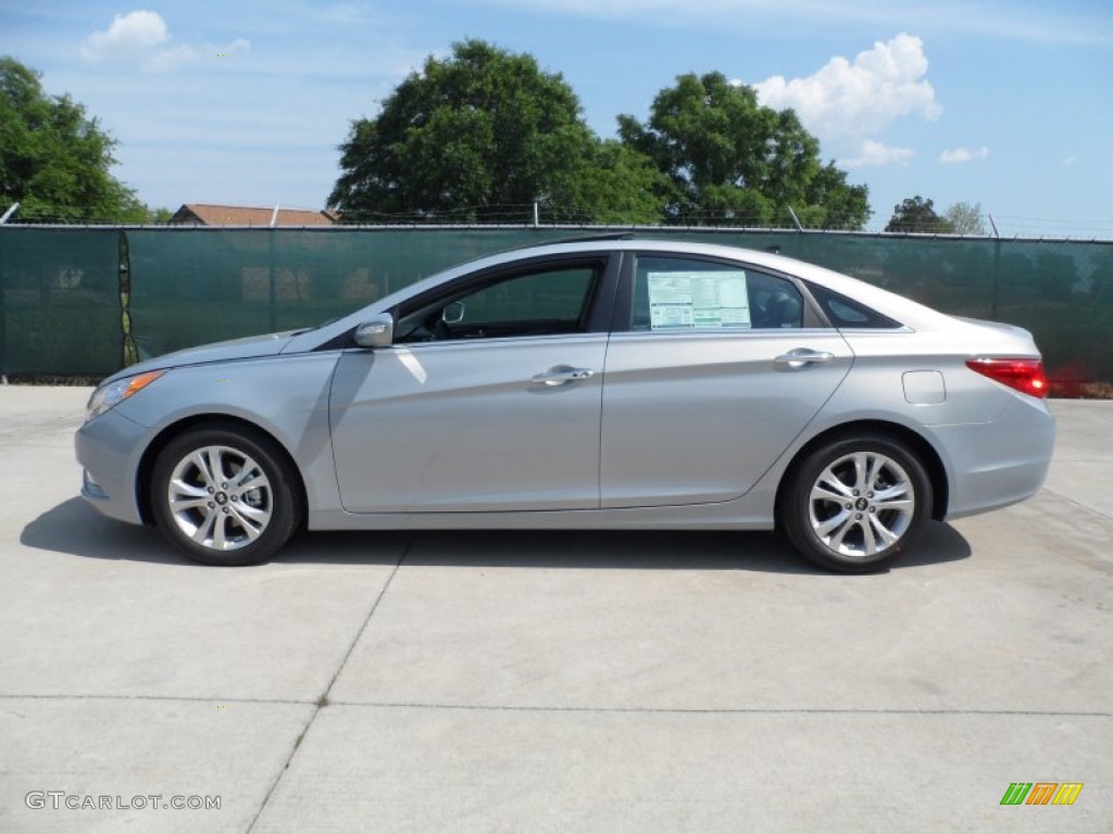 2012 Sonata Limited - Iridescent Silver Blue Pearl / Gray photo #6