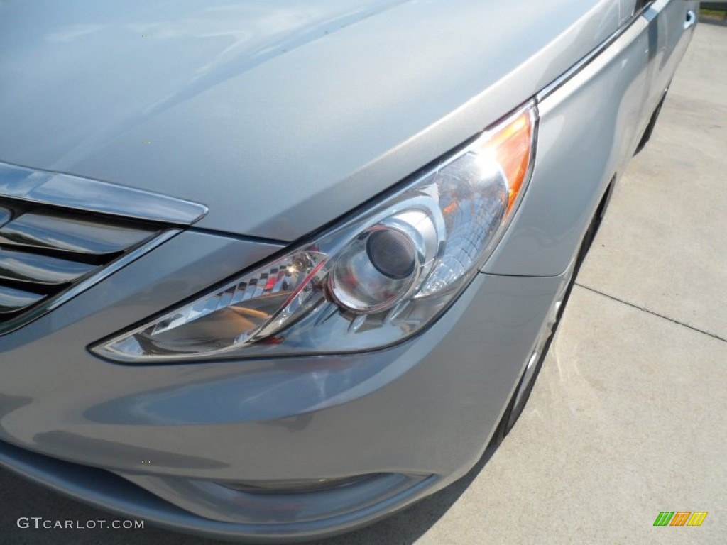 2012 Sonata Limited - Iridescent Silver Blue Pearl / Gray photo #9