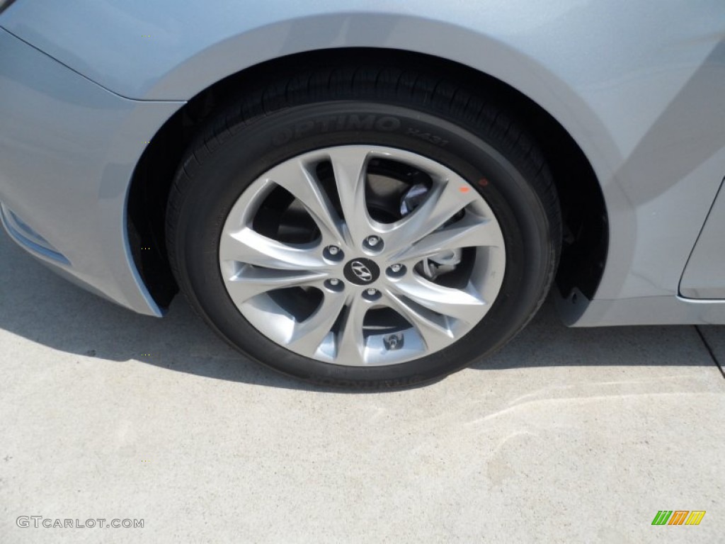 2012 Sonata Limited - Iridescent Silver Blue Pearl / Gray photo #11