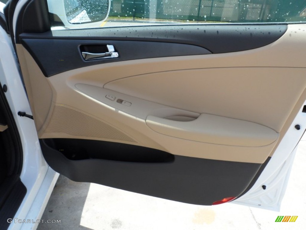 2012 Sonata GLS - Shimmering White / Camel photo #18