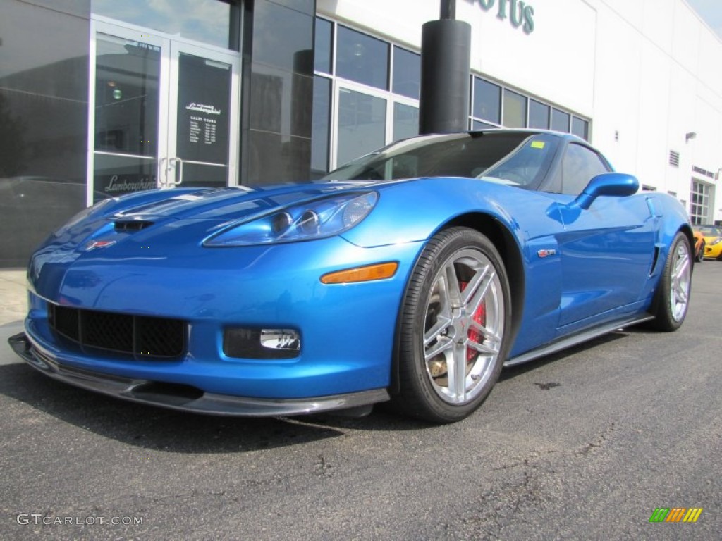 2008 Corvette Z06 - Jetstream Blue Metallic / Sienna photo #1