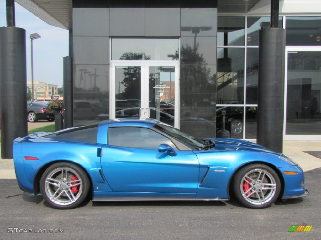 2008 Corvette Z06 - Jetstream Blue Metallic / Sienna photo #2