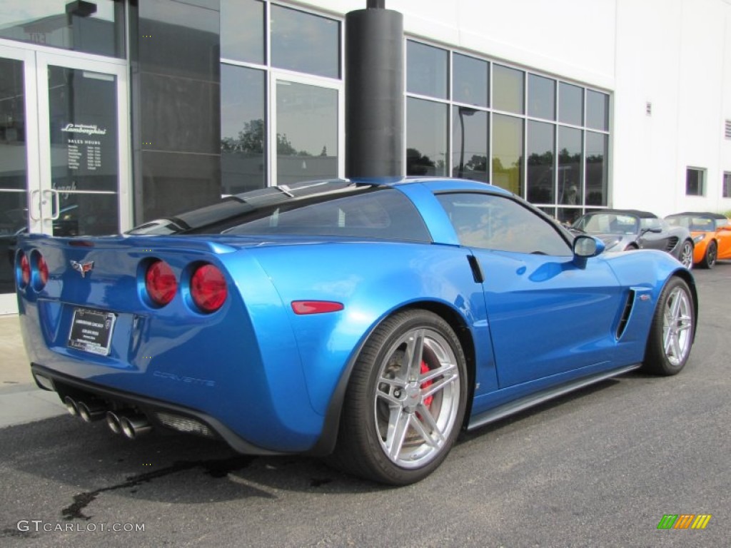 2008 Corvette Z06 - Jetstream Blue Metallic / Sienna photo #4