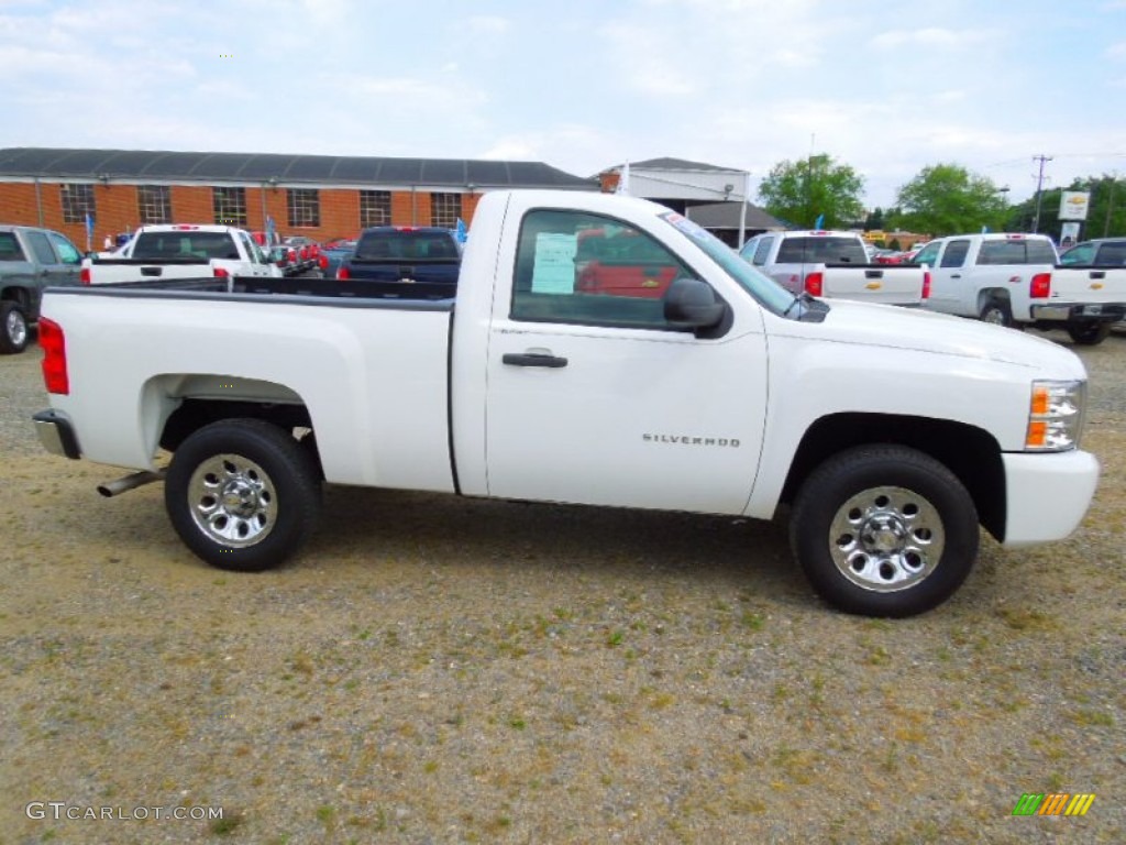 2011 Silverado 1500 LS Regular Cab - Summit White / Dark Titanium photo #4