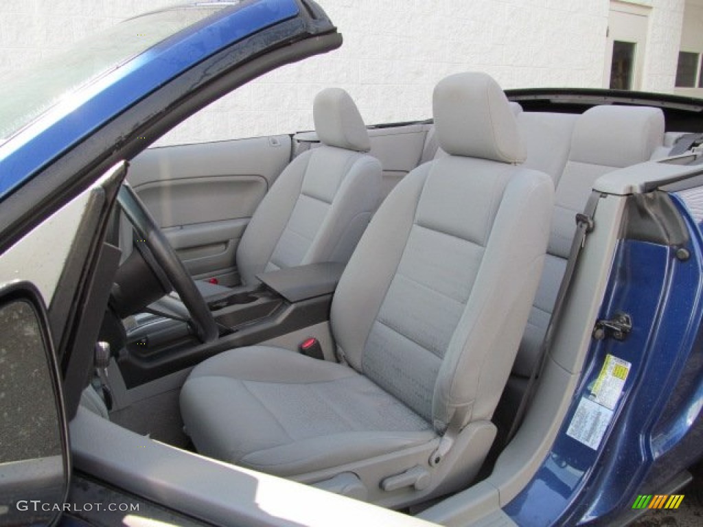 2007 Mustang V6 Deluxe Convertible - Vista Blue Metallic / Light Graphite photo #13