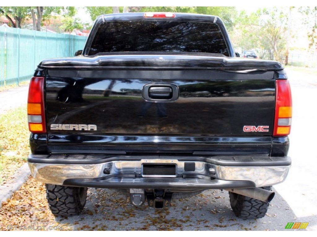 2003 Sierra 2500HD SLT Crew Cab 4x4 - Onyx Black / Pewter photo #10