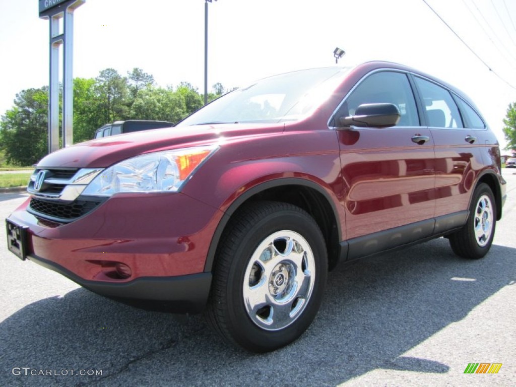 2010 CR-V LX - Tango Red Pearl / Gray photo #3