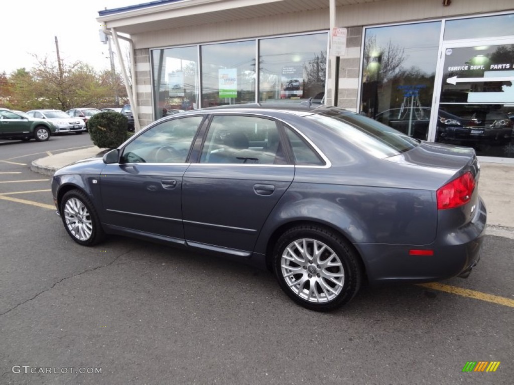 2008 A4 2.0T Special Edition quattro Sedan - Dolphin Grey Metallic / Black photo #4