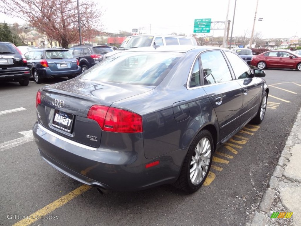 2008 A4 2.0T Special Edition quattro Sedan - Dolphin Grey Metallic / Black photo #7