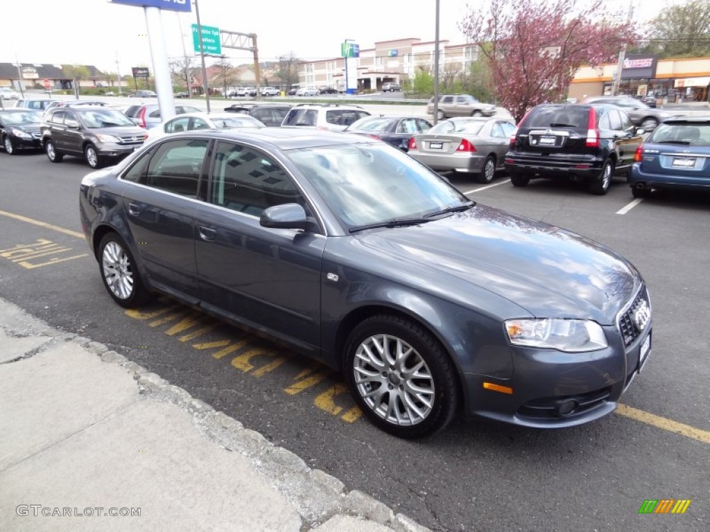 2008 A4 2.0T Special Edition quattro Sedan - Dolphin Grey Metallic / Black photo #10