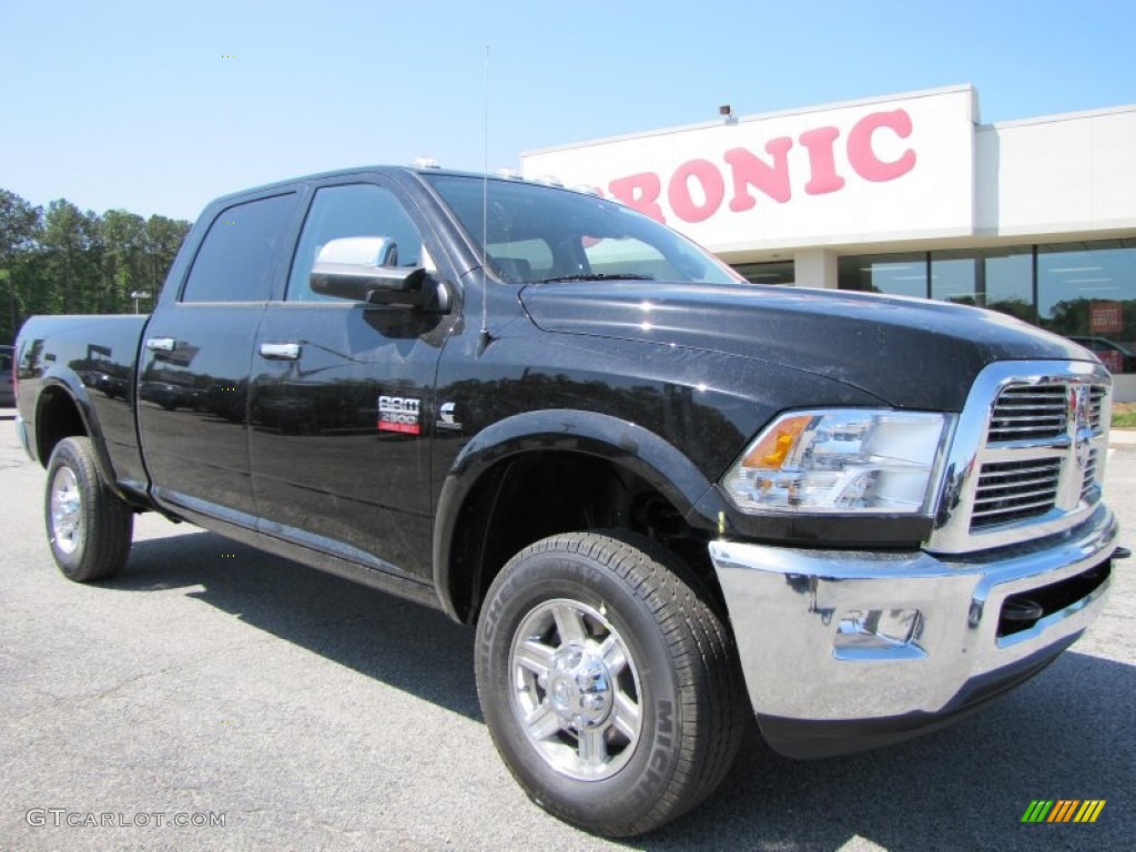 2012 Ram 2500 HD Laramie Crew Cab 4x4 - Black / Dark Slate photo #1