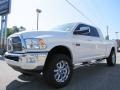 2012 Bright White Dodge Ram 2500 HD Laramie Mega Cab 4x4  photo #3