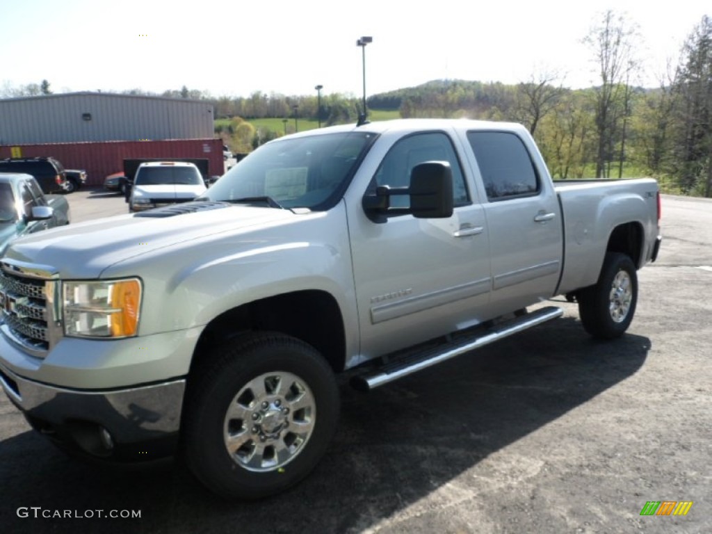 2012 Sierra 2500HD SLT Crew Cab 4x4 - Quicksilver Metallic / Dark Titanium/Light Titanium photo #1