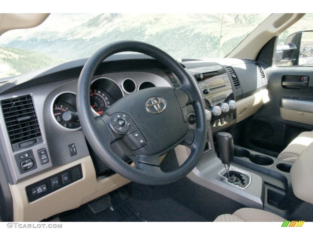 2012 Tundra CrewMax 4x4 - Nautical Blue Metallic / Sand Beige photo #4