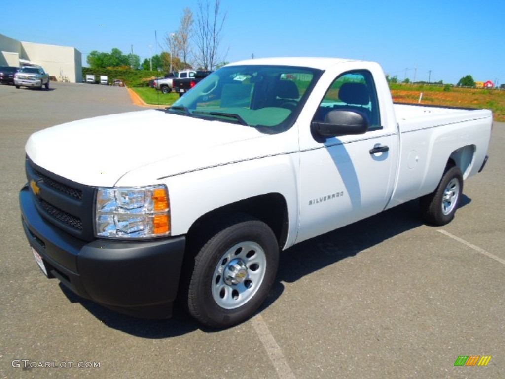 2012 Silverado 1500 Work Truck Regular Cab - Summit White / Dark Titanium photo #1