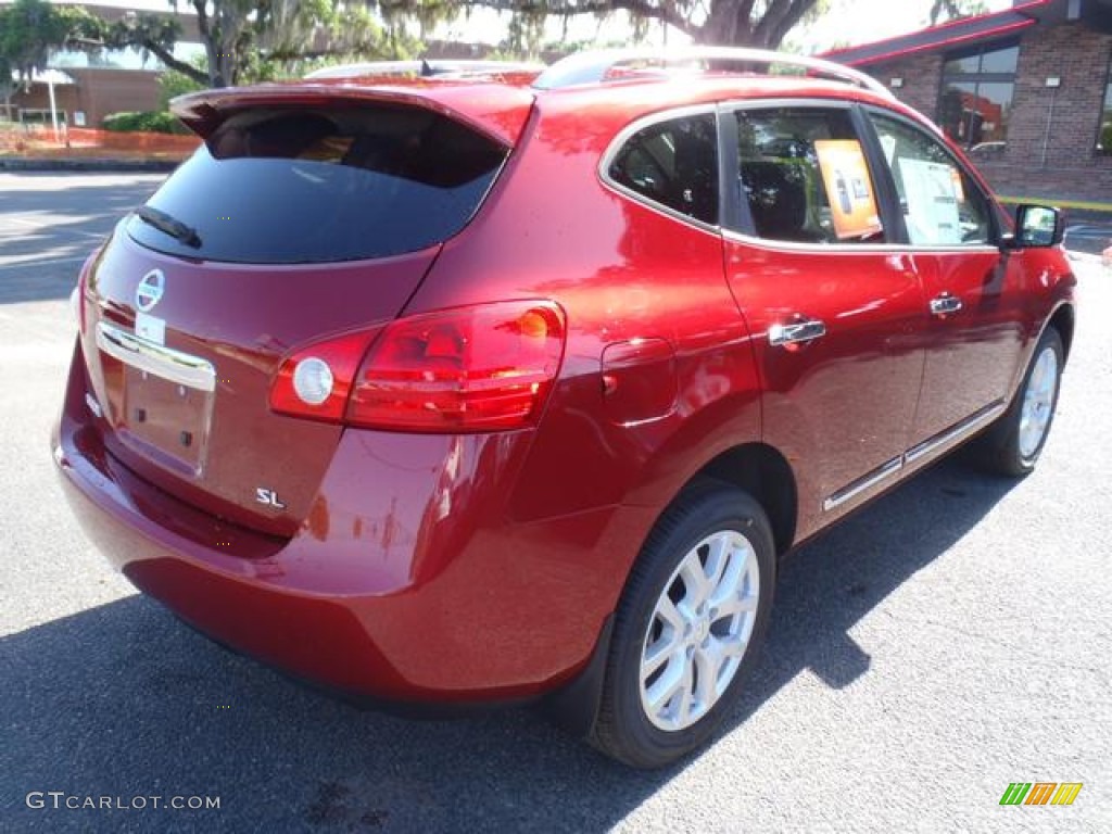 2012 Rogue SL - Cayenne Red / Black photo #3