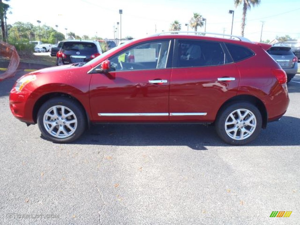 2012 Rogue SL - Cayenne Red / Black photo #6