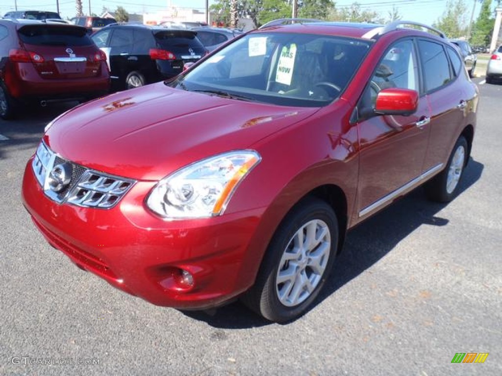 2012 Rogue SL - Cayenne Red / Black photo #7