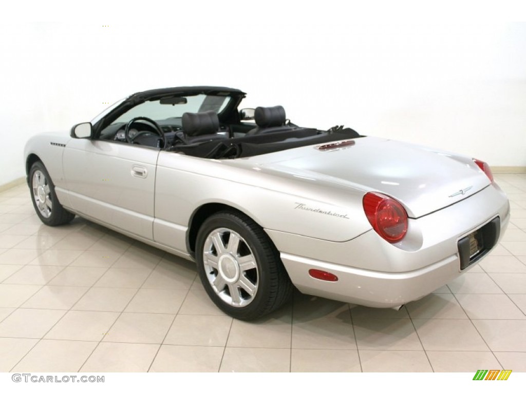 Platinum Silver Metallic 2004 Ford Thunderbird Premium Roadster Exterior Photo #63666238