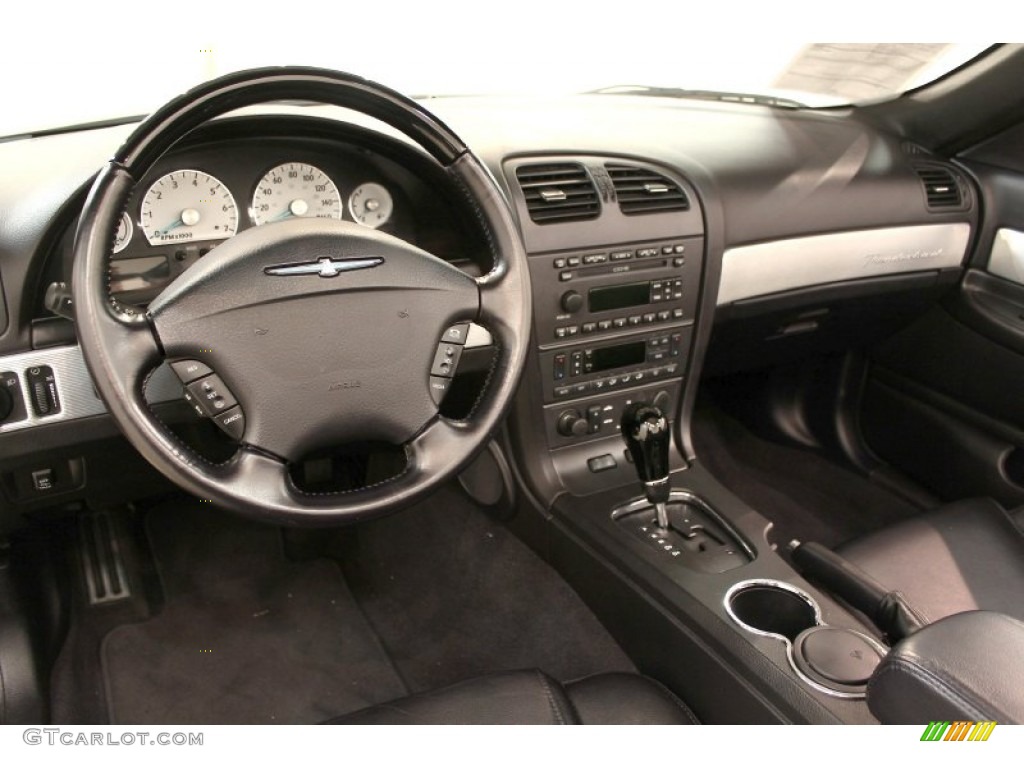 2004 Ford Thunderbird Premium Roadster Black Ink Dashboard Photo #63666307