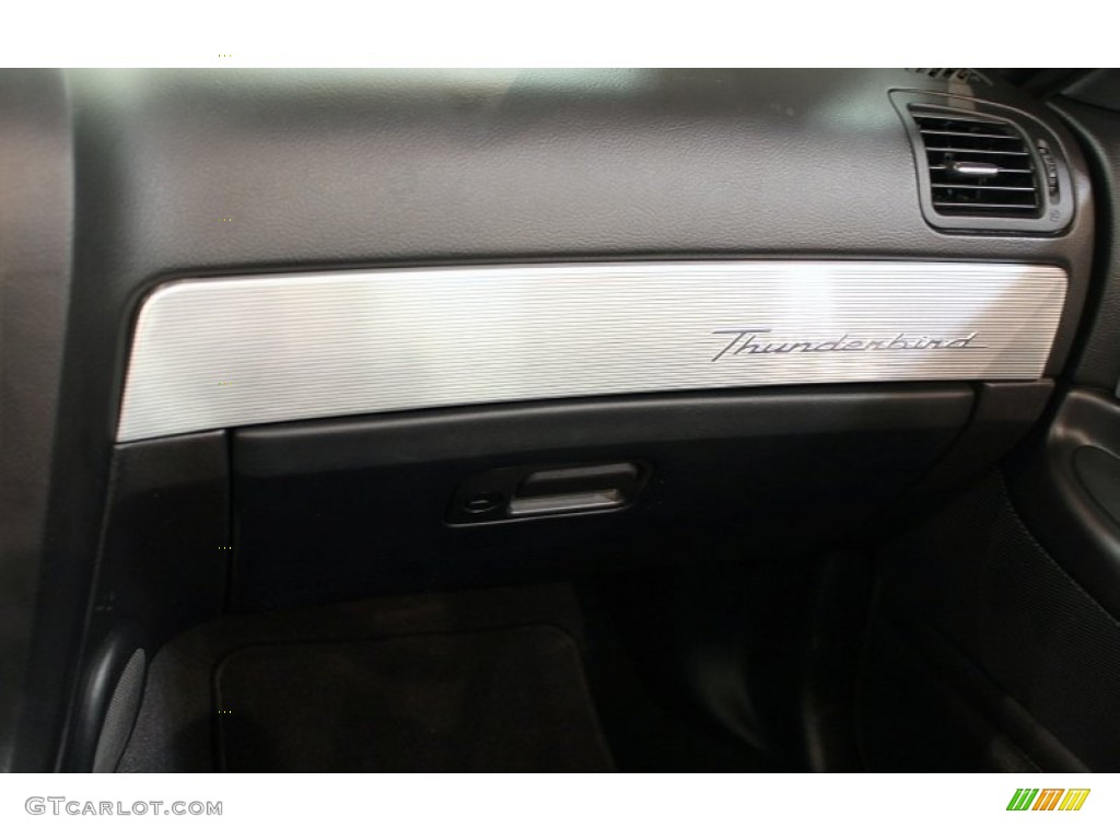 2004 Ford Thunderbird Premium Roadster Black Ink Dashboard Photo #63666364