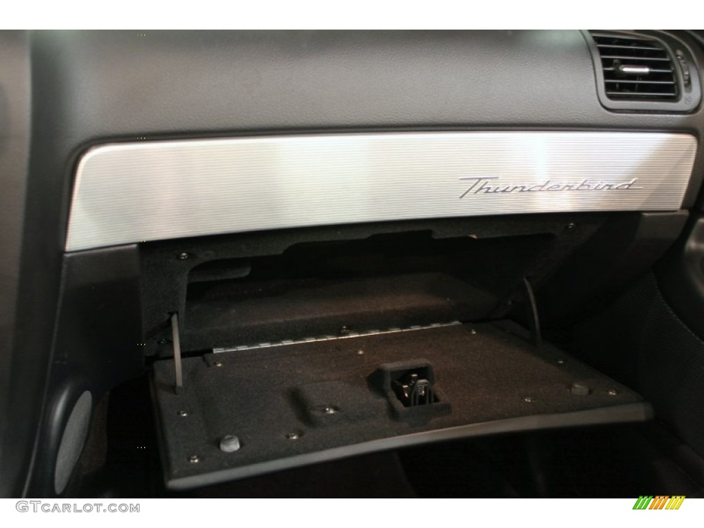 2004 Ford Thunderbird Premium Roadster Black Ink Dashboard Photo #63666370
