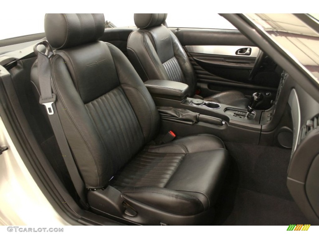 Black Ink Interior 2004 Ford Thunderbird Premium Roadster Photo #63666383