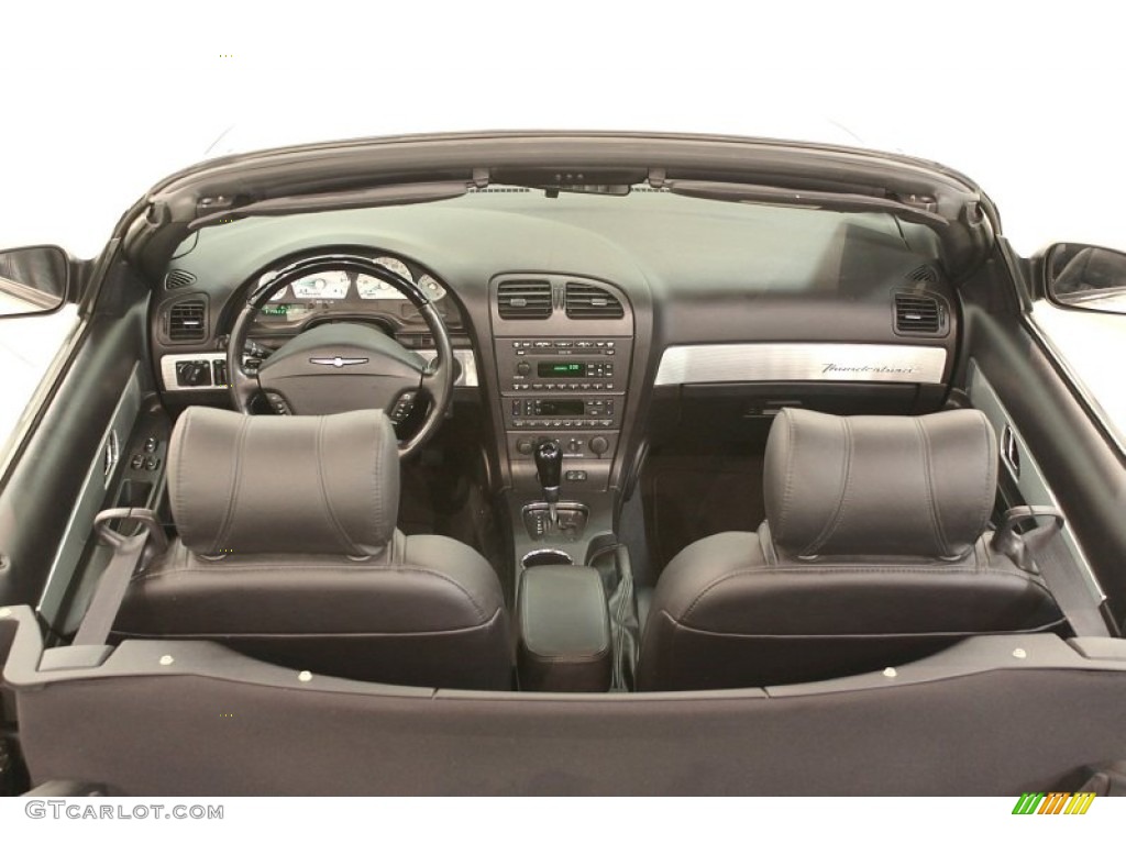 2004 Ford Thunderbird Premium Roadster Black Ink Dashboard Photo #63666397