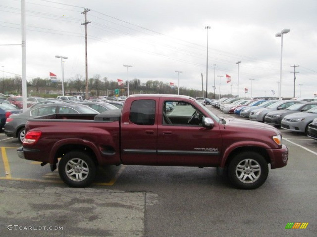 2005 Tundra SR5 Access Cab - Salsa Red Pearl / Taupe photo #8