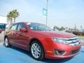 2010 Sangria Red Metallic Ford Fusion SEL  photo #7