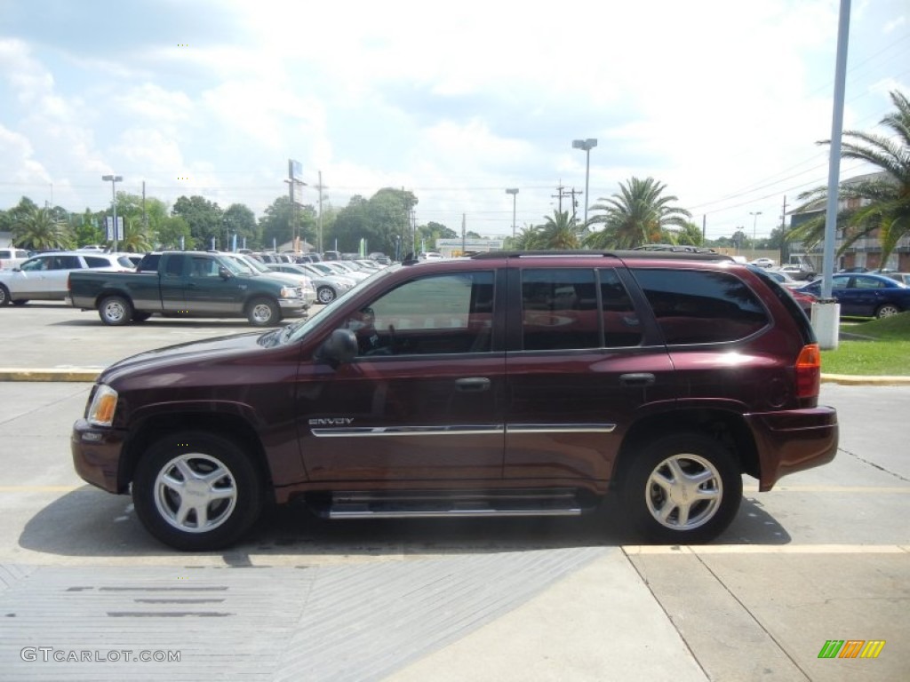 2006 Envoy SLE - Cranberry Red Metallic / Light Tan/Ebony Black photo #5