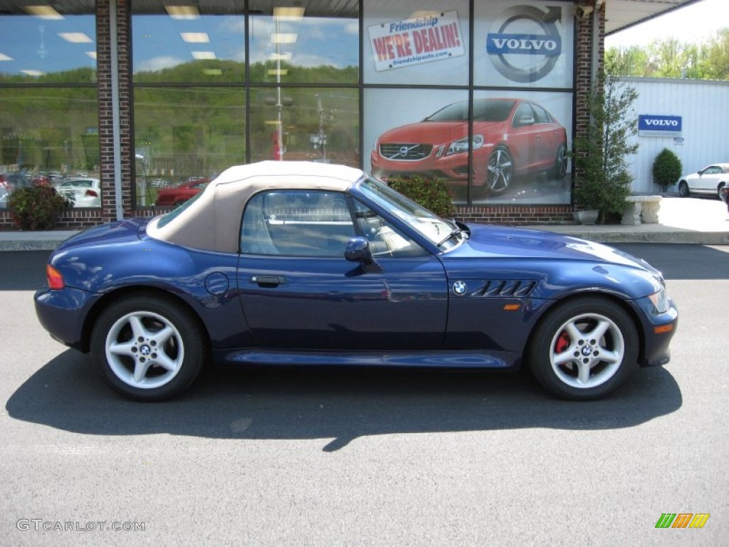 1998 Z3 2.8 Roadster - Montreal Blue Metallic / Beige photo #2