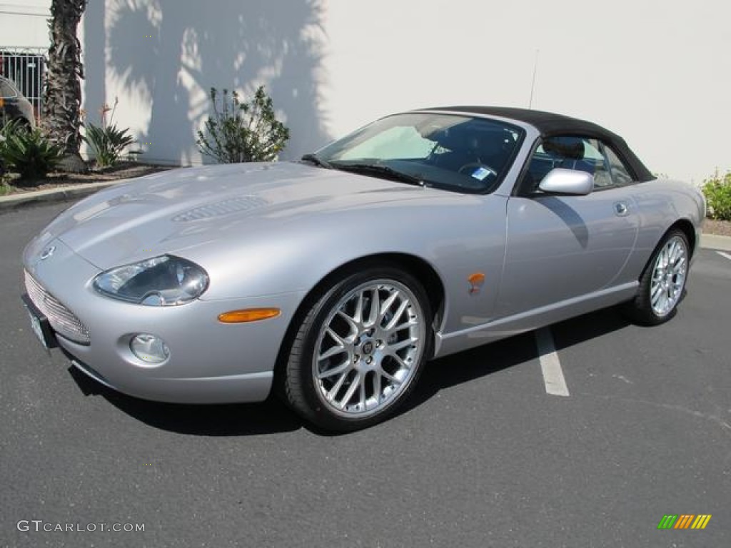 2006 XK XKR Convertible - Satin Silver Metallic / Charcoal photo #2