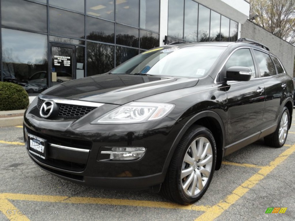 2007 CX-9 Grand Touring AWD - Sparkling Black Mica / Black photo #1