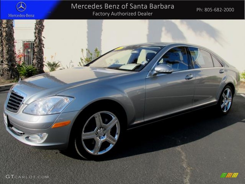 2007 S 550 Sedan - Andorite Grey Metallic / Black photo #1