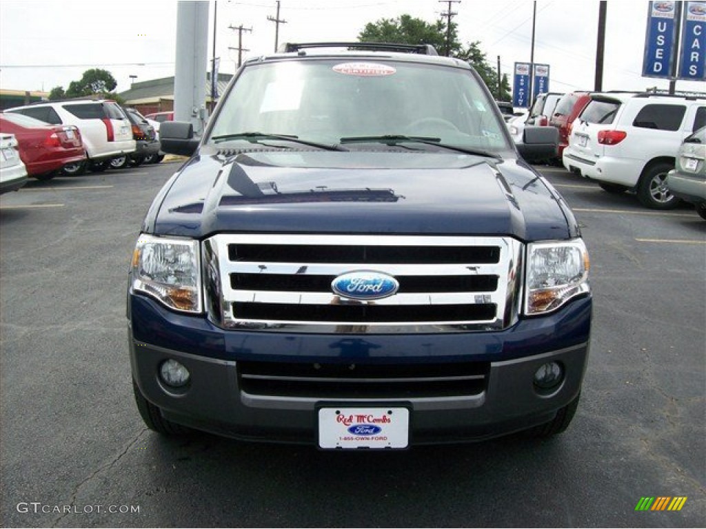 2007 Expedition XLT - Dark Blue Pearl Metallic / Stone photo #3